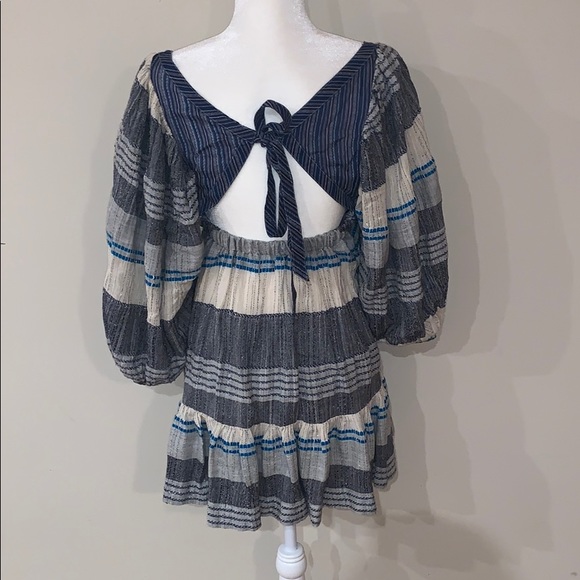 Free People All Lined Up Mini Dress - Picture 6 of 7